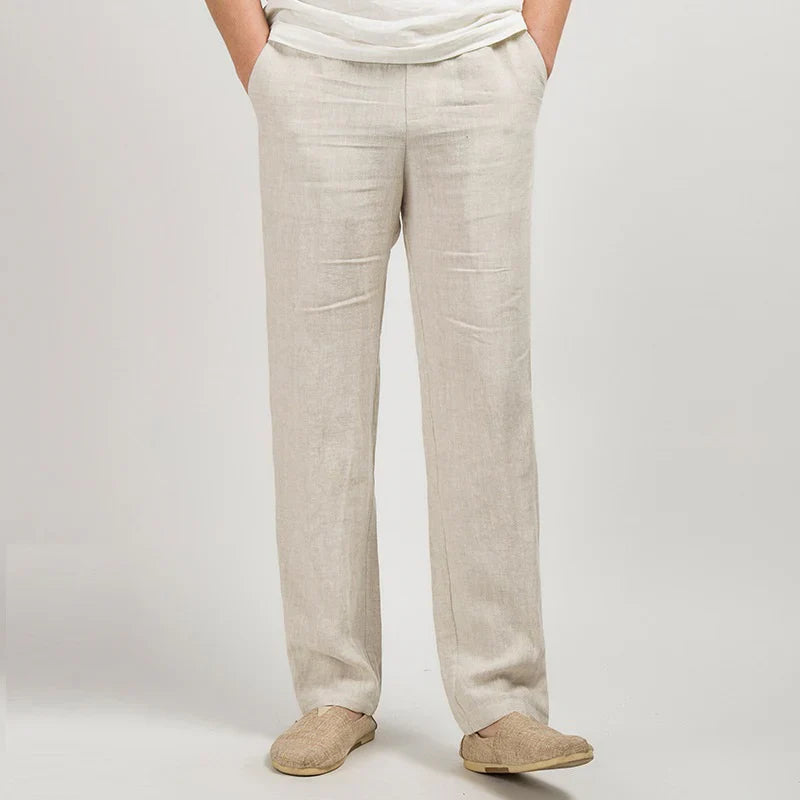 COMO Losse linnen broek